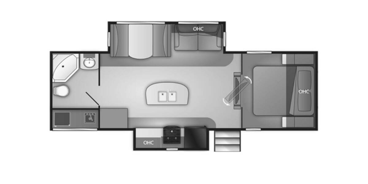 2019 Heartland Wilderness 2775RB Travel Trailer at Stony RV Sales and Service STOCK# 5094 Floor plan Layout Photo