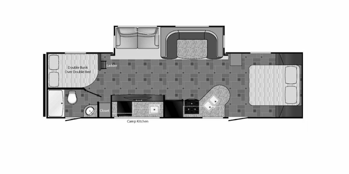 2015 Heartland Prowler 30SES Travel Trailer at Stony RV Sales and Service STOCK# 472 Floor plan Layout Photo
