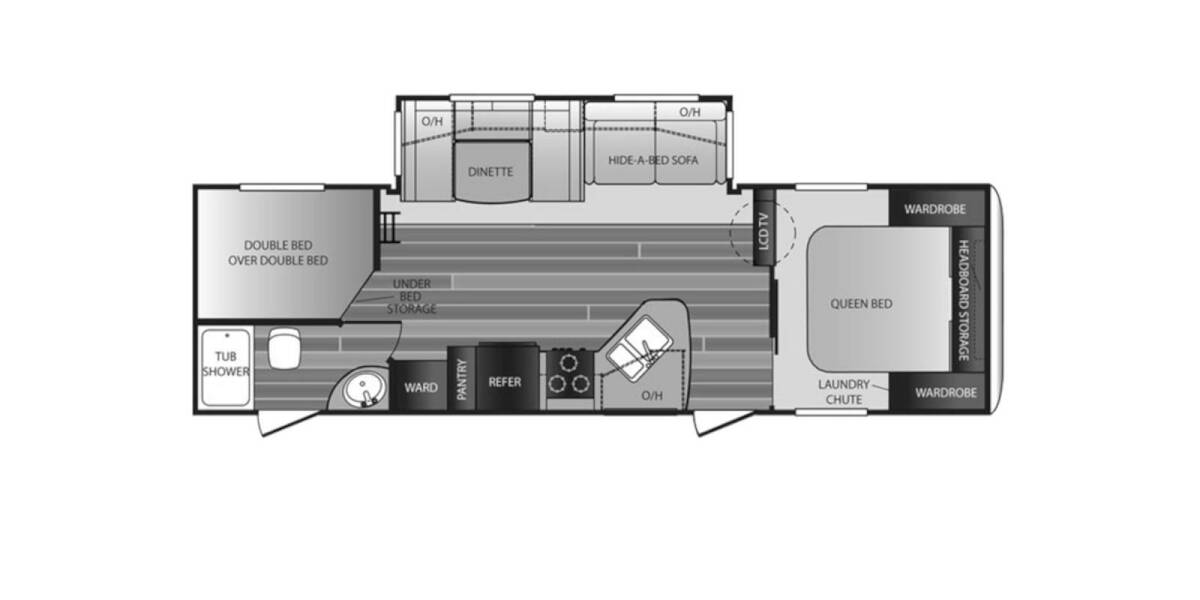 2015 Keystone Cougar Half-Ton West 28RBSWE Travel Trailer at Stony RV Sales and Service STOCK# 545 Floor plan Layout Photo