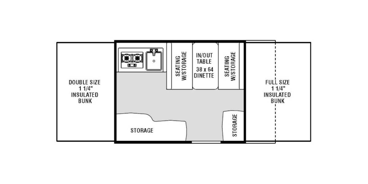 2011 Coachmen Clipper Sport 106ST Folding at Stony RV Sales and Service STOCK# 525 Floor plan Layout Photo