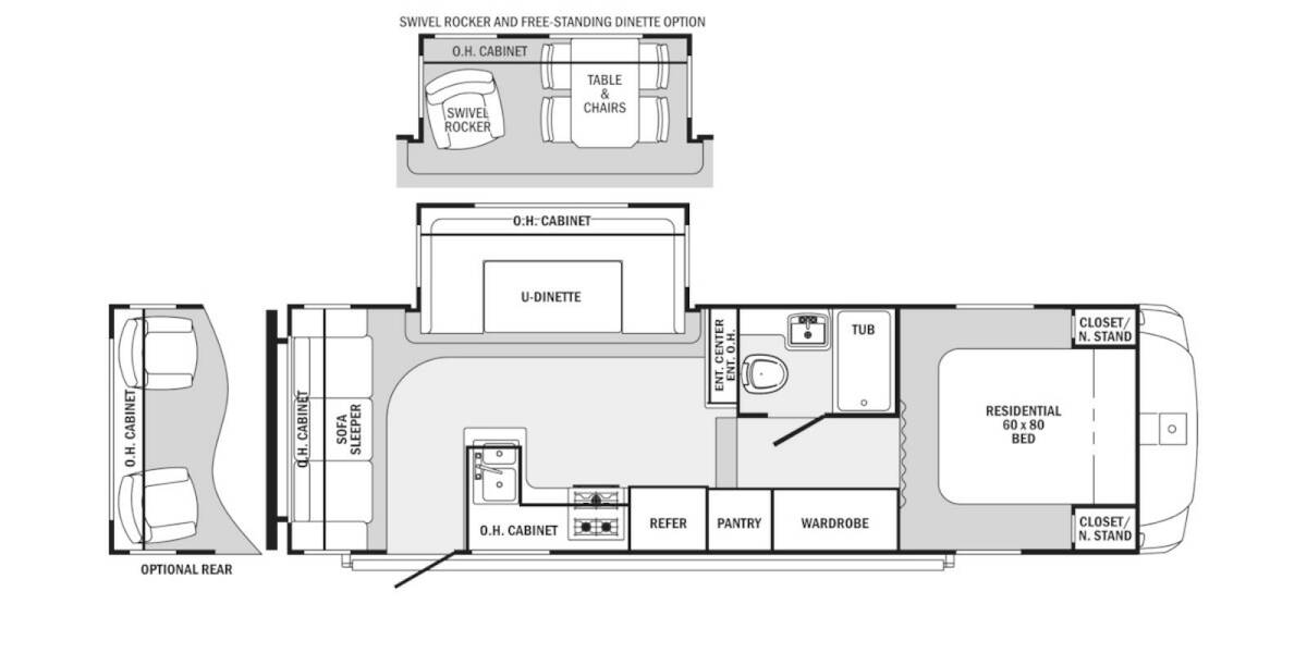 2015 Palomino Sabre Silhoutte 250RLUD Fifth Wheel at Stony RV Sales and Service STOCK# 588 Floor plan Layout Photo