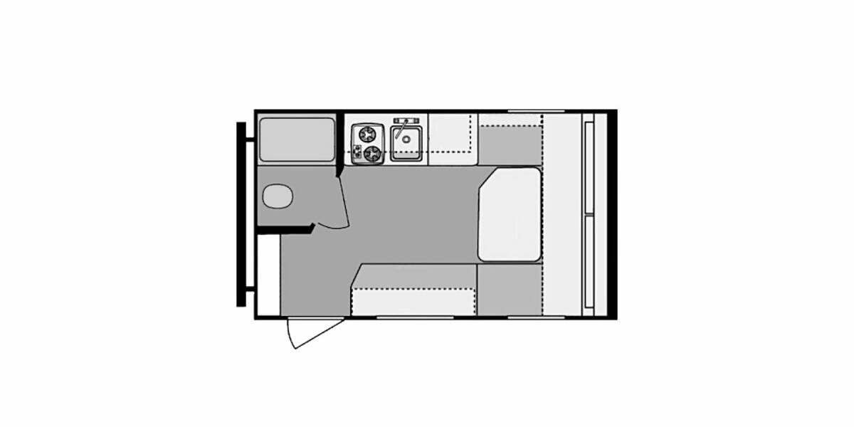 2013 Coleman Expedition LT CTS14FD Travel Trailer at Stony RV Sales and Service STOCK# S-26 Floor plan Layout Photo