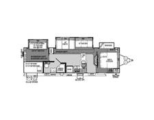 2015 Flagstaff Classic Super Lite 831BHWSS Travel Trailer at Stony RV Sales, Service and Consignment STOCK# C126 Floor plan Image