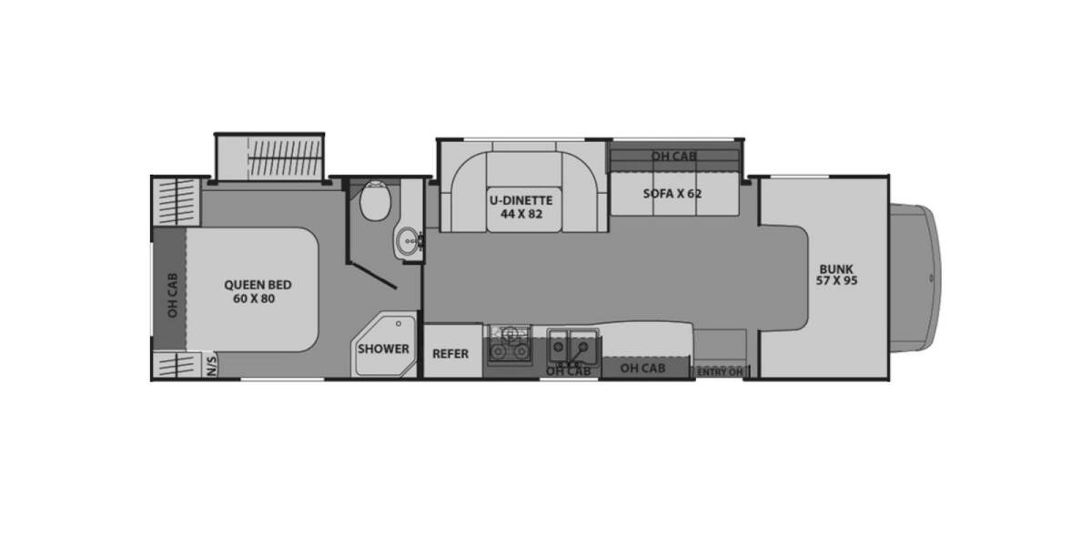 2015 Coachmen Leprechaun Ford E-450 319DS Class C at Stony RV Sales, Service and Consignment STOCK# C127 Floor plan Layout Photo