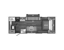 2018 Jayco Jay Feather 22RB Travel Trailer at Stony RV Sales, Service and Consignment STOCK# S128 Floor plan Image