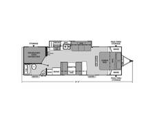 2018 Coachmen Apex Ultra-Lite 28LE Travel Trailer at Stony RV Sales, Service and Consignment STOCK# 1074 Floor plan Image