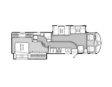 2009 Triple E Embassy A35FW XL Class A at Stony RV Sales, Service and Consignment STOCK# C135 Floor plan Image