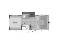 2017 Jayco Hummingbird 17FD Travel Trailer at Stony RV Sales, Service and Consignment STOCK# 1104 Floor plan Image