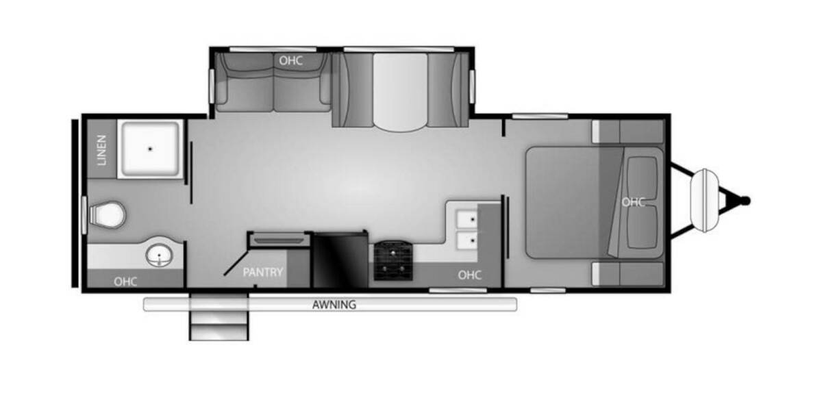 2020 Heartland Wilderness 2650RB Travel Trailer at Stony RV Sales and Service STOCK# 1101 Floor plan Layout Photo