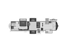 2022 Keystone Alpine 3790FK Fifth Wheel at Stony RV Sales, Service AND cONSIGNMENT. STOCK# 1115 Floor plan Image