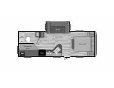 2018 Keystone Springdale West 240BHWE Travel Trailer at Stony RV Sales, Service and Consignment STOCK# 1112 Floor plan Image