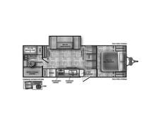 2022 Shasta 25RB Travel Trailer at Stony RV Sales, Service and Consignment STOCK# 1123 Floor plan Image
