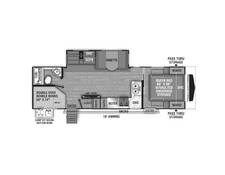 2021 Coachmen Freedom Express Ultra Lite 287BHDS Travel Trailer at Stony RV Sales, Service and Consignment STOCK# 241 Floor plan Image