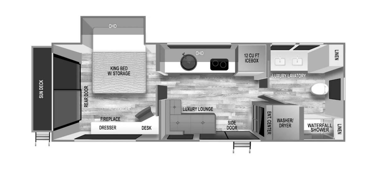 2024 IBEX RV Suite Destination Trailer RVS2 Travel Trailer at Stony RV Sales, Service and Consignment STOCK# 3714 Floor plan Layout Photo