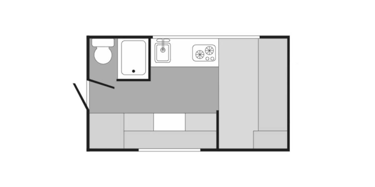 2020 Sunset Park Sun-Lite 16BH Travel Trailer at Stony RV Sales, Service and Consignment STOCK# C160 Floor plan Layout Photo