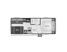 2020 Keystone Springdale 220RD Travel Trailer at Stony RV Sales, Service and Consignment STOCK# 1138 Floor plan Image