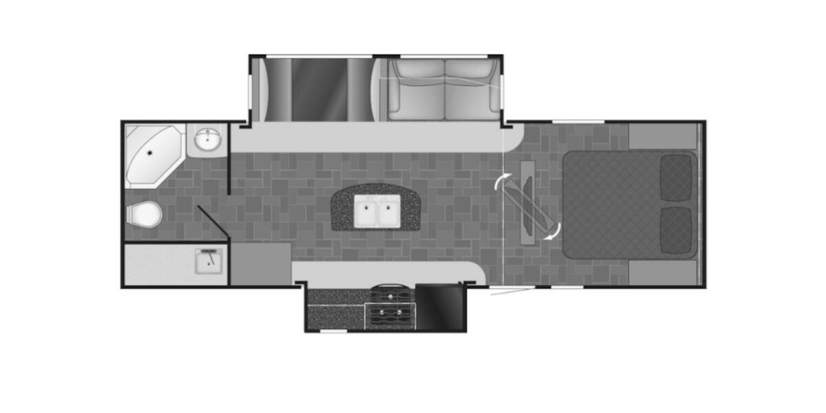 2018 Heartland Wilderness 2775RB Travel Trailer at Stony RV Sales and Service STOCK# 9672 Floor plan Layout Photo