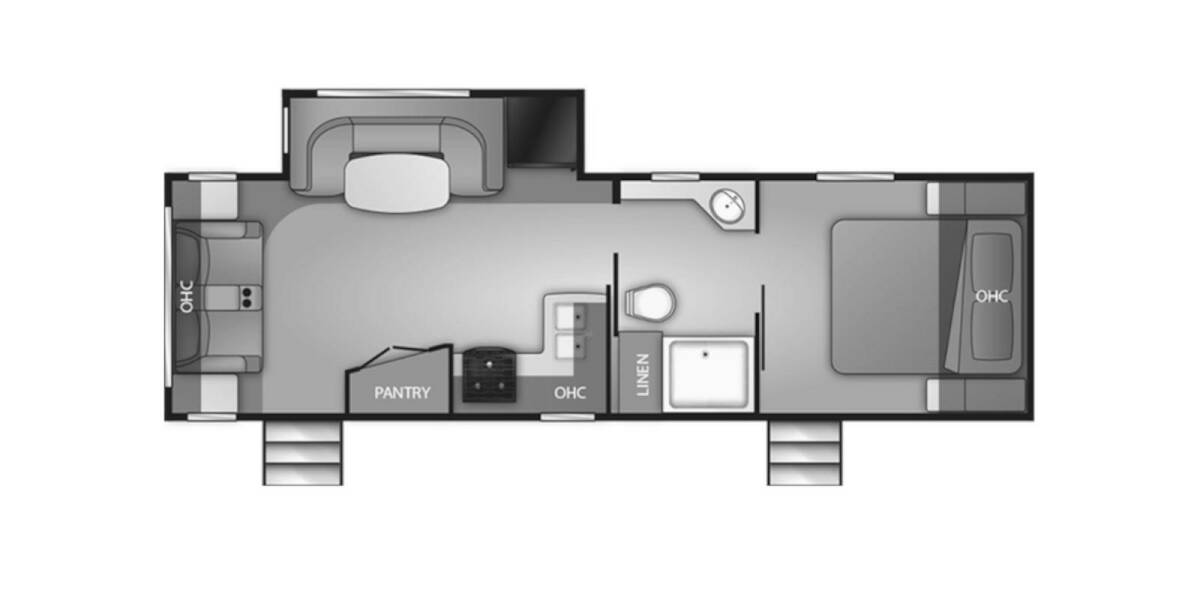 2019 Heartland Wilderness 2500RL Travel Trailer at Stony RV Sales and Service STOCK# 0106 Floor plan Layout Photo