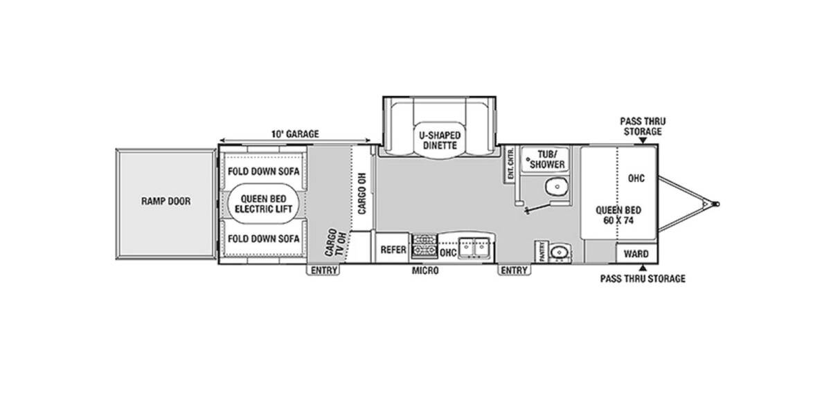 2013 Coachmen Freedom Express Blast 301BLDS Travel Trailer at Stony RV Sales and Service STOCK# 468 Floor plan Layout Photo