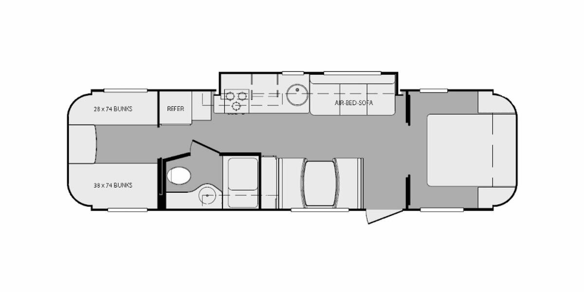 2012 Keystone Vantage 32QBS Travel Trailer at Stony RV Sales, Service and Consignment STOCK# 478 Floor plan Layout Photo