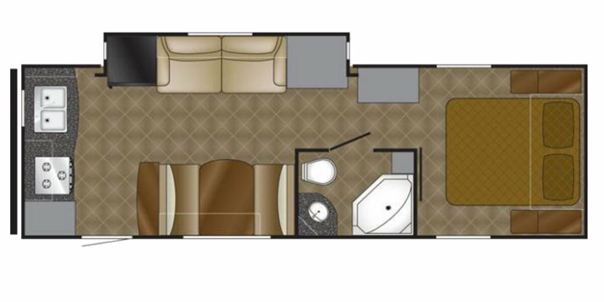 2011 Heartland Jasper Trail 26RKS Travel Trailer at Stony RV Sales, Service and Consignment STOCK# S-28 Floor plan Layout Photo