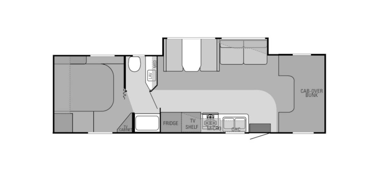 2011 Jayco Greyhawk Ford 31SS Class C at Stony RV Sales and Service STOCK# 615 Floor plan Layout Photo