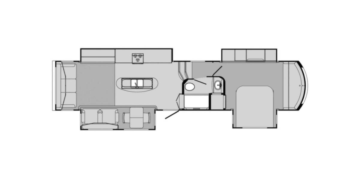 2014 CrossRoads RV Rushmore Franklin Fifth Wheel at Stony RV Sales and Service STOCK# 621 Floor plan Layout Photo
