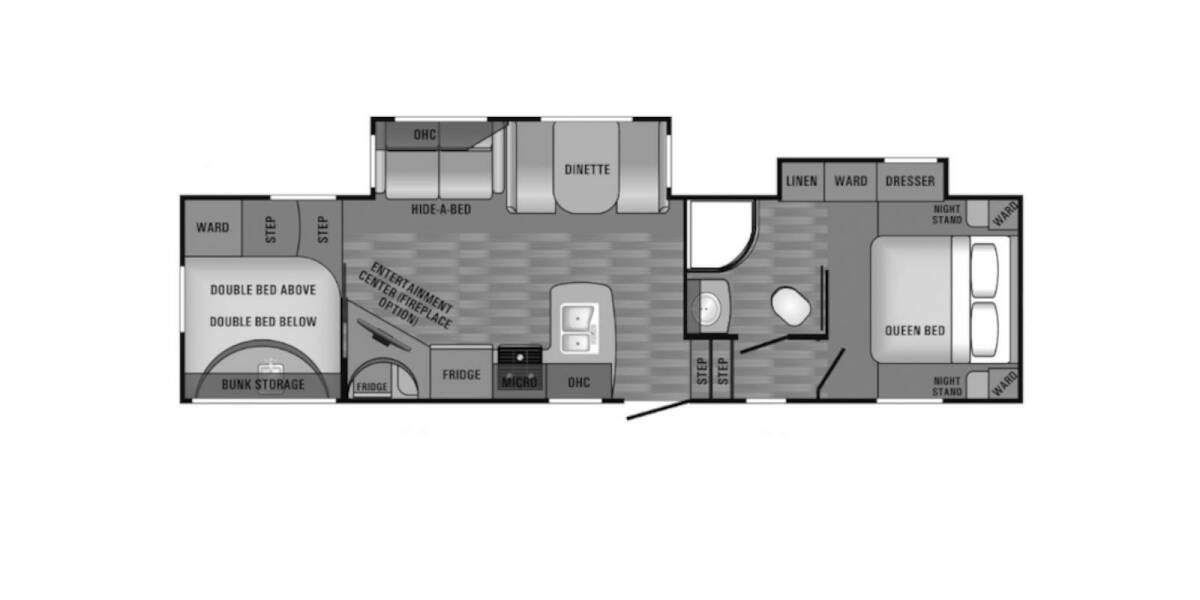 2017 Jayco Eagle HT 29.5BHDS Fifth Wheel at Stony RV Sales, Service and Consignment STOCK# 634 Floor plan Layout Photo