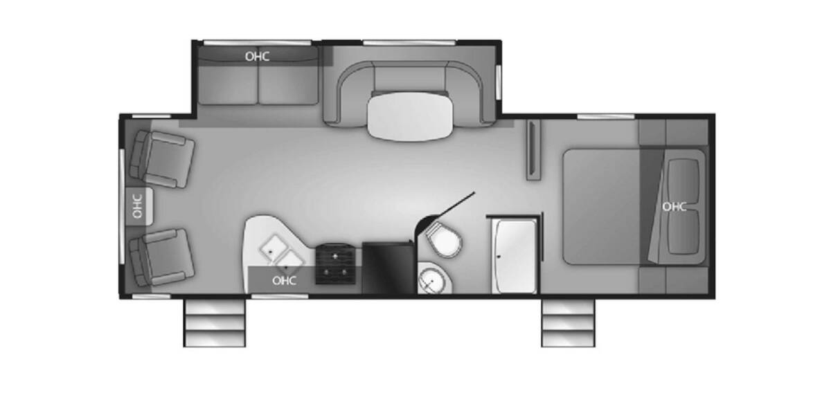 2019 Heartland Pioneer 250RL Travel Trailer at Stony RV Sales, Service and Consignment STOCK# 669 Floor plan Layout Photo