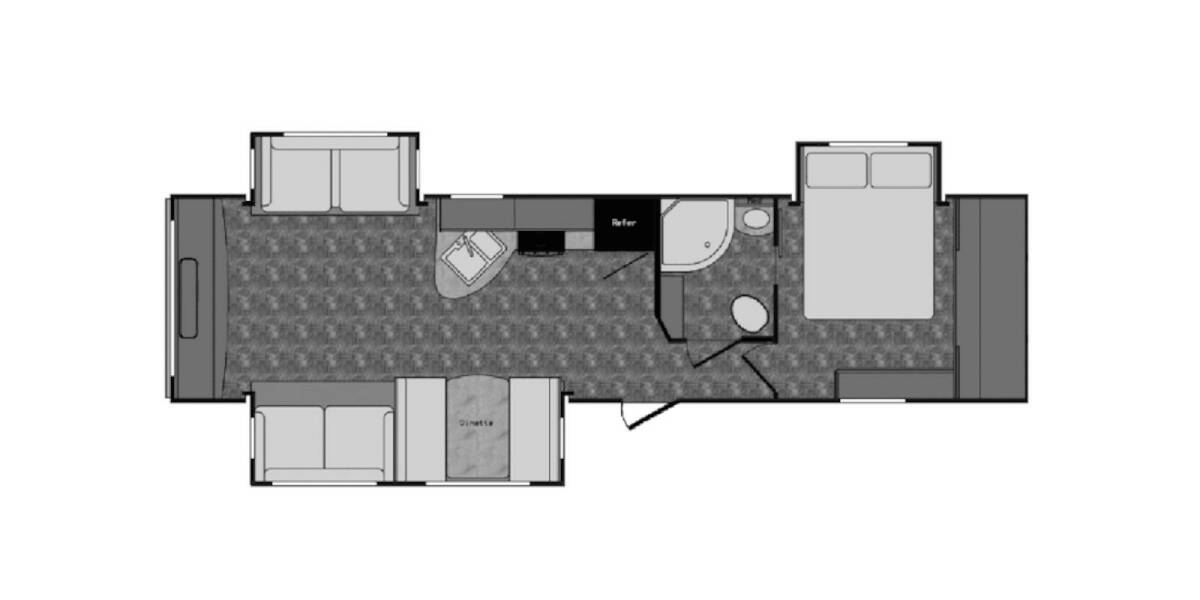 2015 Crossroads Sunset Trail Reserve 32RE Travel Trailer at Stony RV Sales and Service STOCK# 717 Floor plan Layout Photo