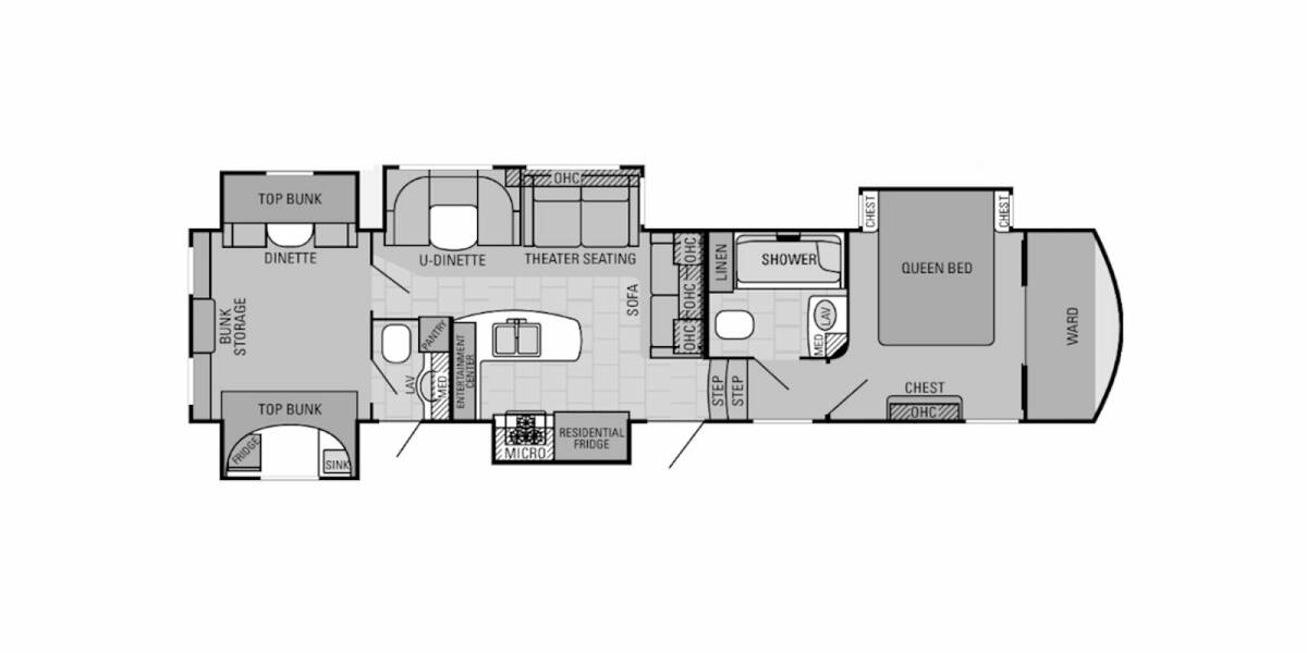 2017 Starcraft Solstice 368BHSS Fifth Wheel at Stony RV Sales and Service STOCK# 720 Floor plan Layout Photo
