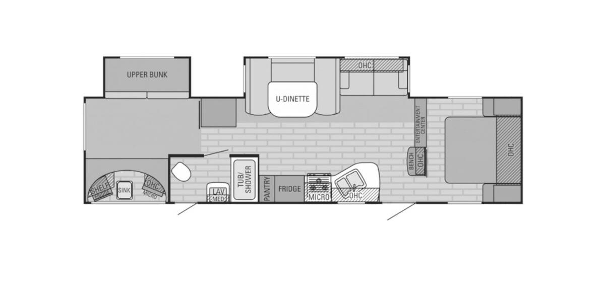 2015 Jayco Eagle 314BHDS Travel Trailer at Stony RV Sales, Service and Consignment STOCK# 728 Floor plan Layout Photo