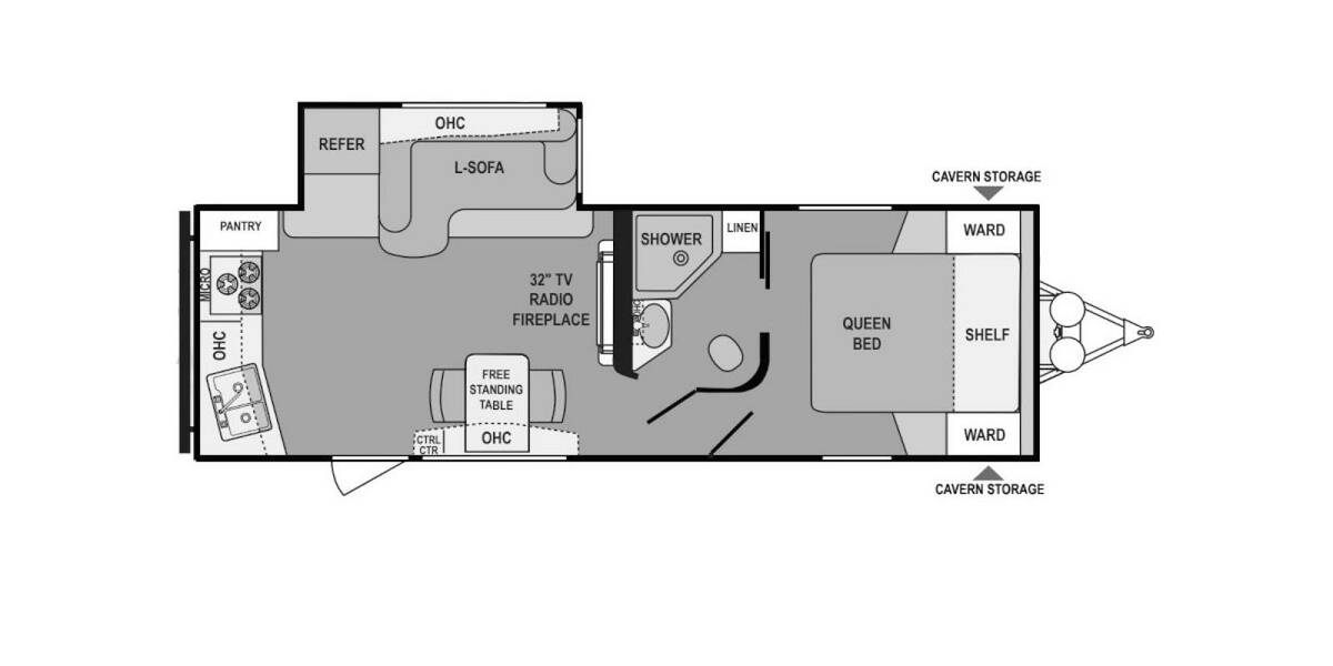 2014 Coleman Explorer 268RK Travel Trailer at Stony RV Sales and Service STOCK# 769 Floor plan Layout Photo