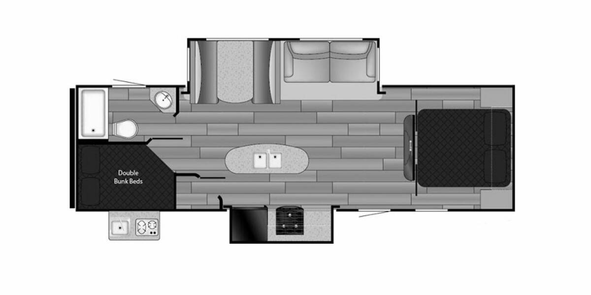 2016 Cruiser RV Shadow Cruiser 282BHS Travel Trailer at Stony RV Sales and Service STOCK# 810 Floor plan Layout Photo