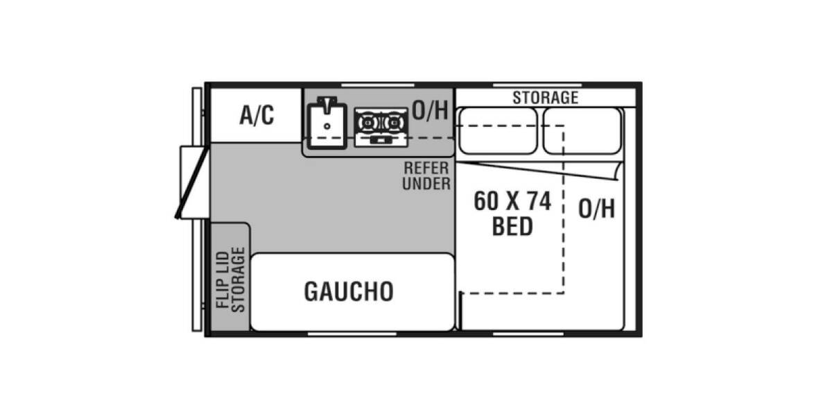 2020 Coachmen Viking Express 12.0TDXL Folding at Stony RV Sales, Service AND cONSIGNMENT. STOCK# 833 Floor plan Layout Photo