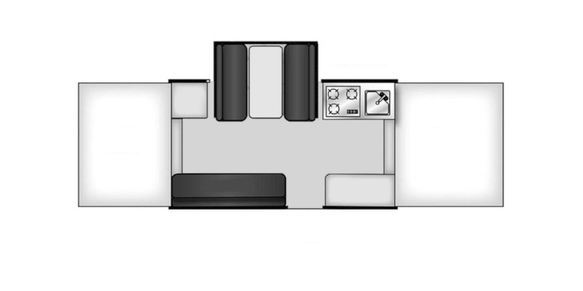 2017 Rockwood Tent Freedom Series 2318G Folding at Stony RV Sales and Service STOCK# 878 Floor plan Layout Photo