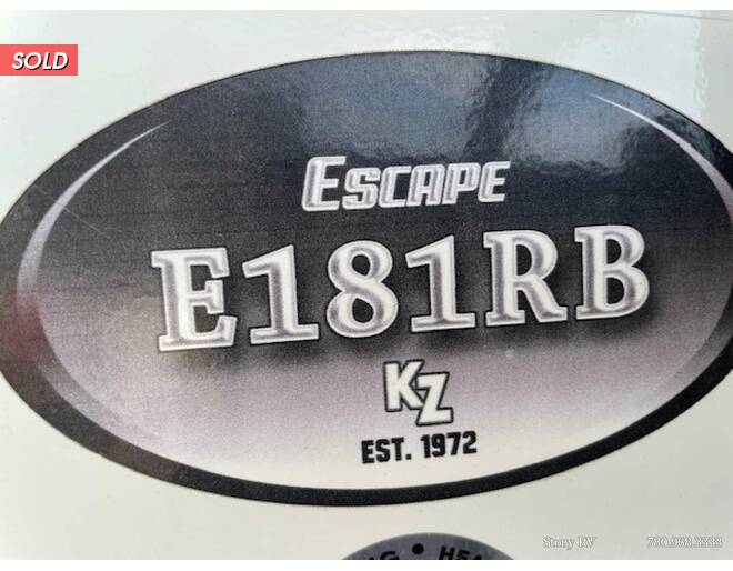 2018 KZ Escape 181RB Travel Trailer at Stony RV Sales and Service STOCK# C102 Photo 6