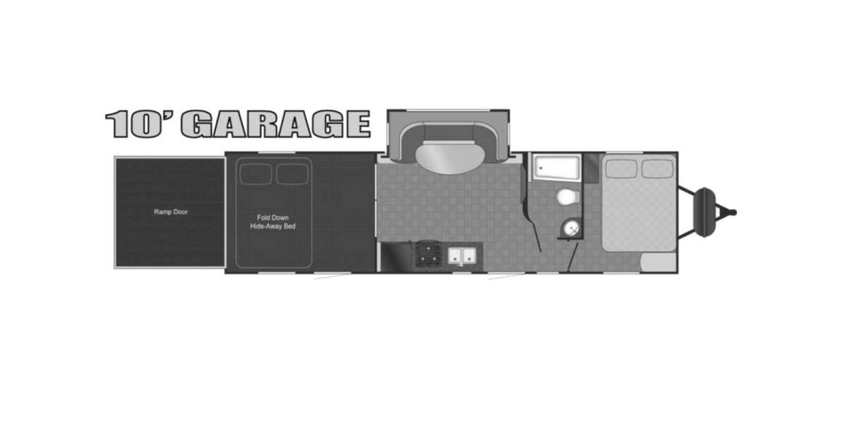 2013 Heartland Torque 361 Travel Trailer at Stony RV Sales, Service and Consignment STOCK# S 72 Floor plan Layout Photo