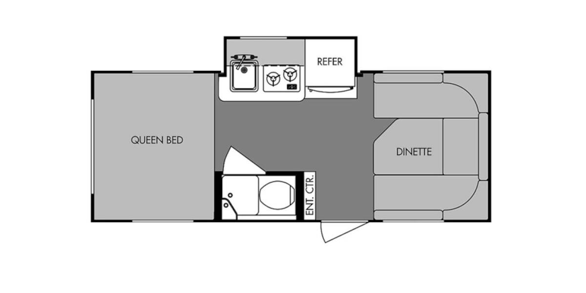 2015 R-Pod 178 Travel Trailer at Stony RV Sales and Service STOCK# 906 Floor plan Layout Photo
