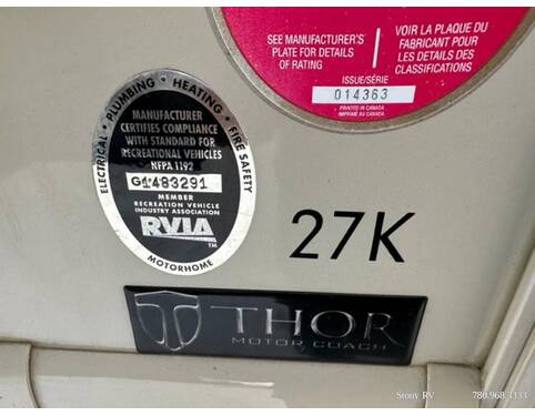 2014 Thor Windsport 27K Class A at Stony RV Sales and Service STOCK# 922 Photo 10
