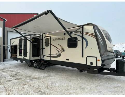 2015 Prime Time LaCrosse Luxury Lite 330RST Travel Trailer at Stony RV Sales and Service STOCK# 936 Exterior Photo