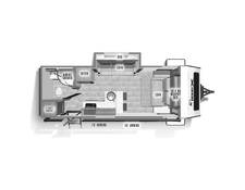 2023 IBEX 19MSB Travel Trailer at Stony RV Sales and Service STOCK# 3119 Floor plan Image