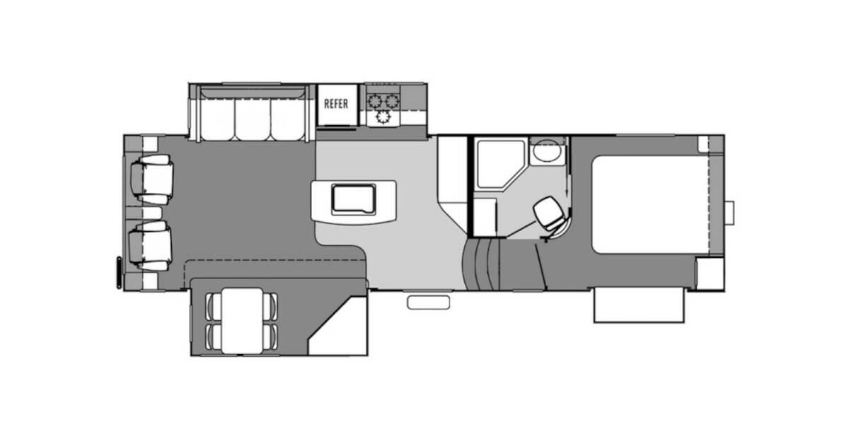 2015 Rockwood Signature Ultra Lite 8289WS Fifth Wheel at Stony RV Sales and Service STOCK# S103 Floor plan Layout Photo