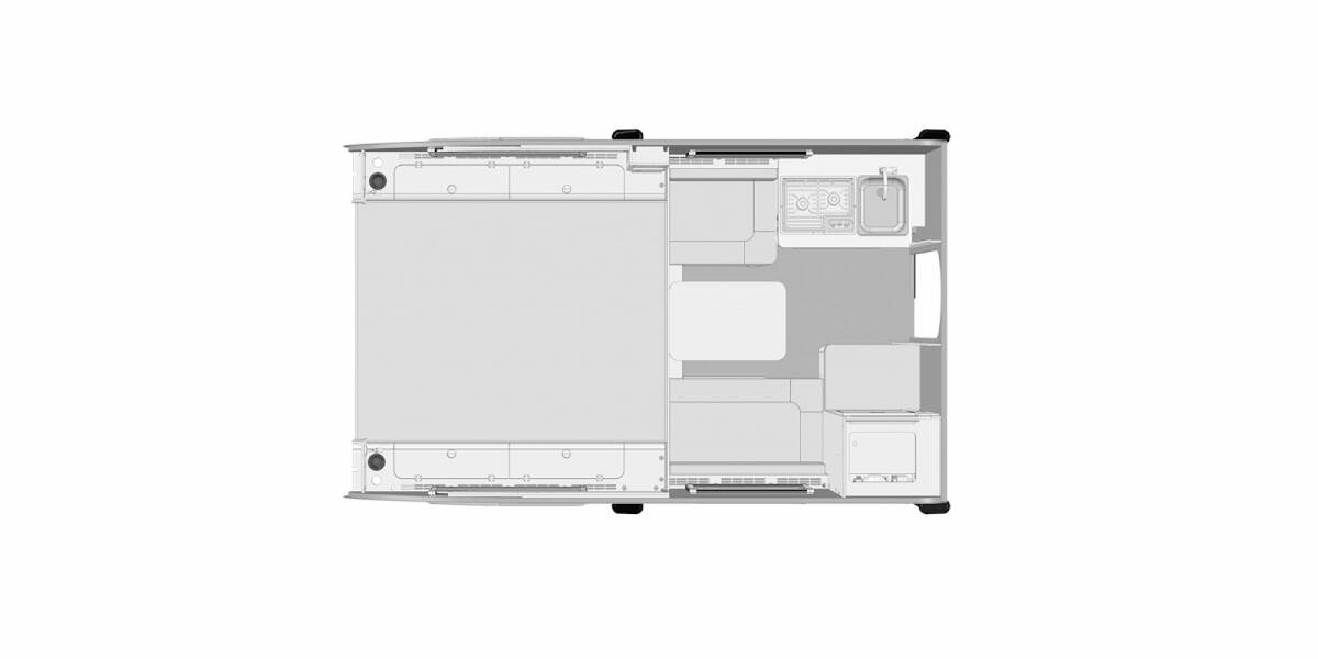2021 nuCamp Cirrus 620 Truck Camper at Stony RV Sales and Service STOCK# 1021 Floor plan Layout Photo