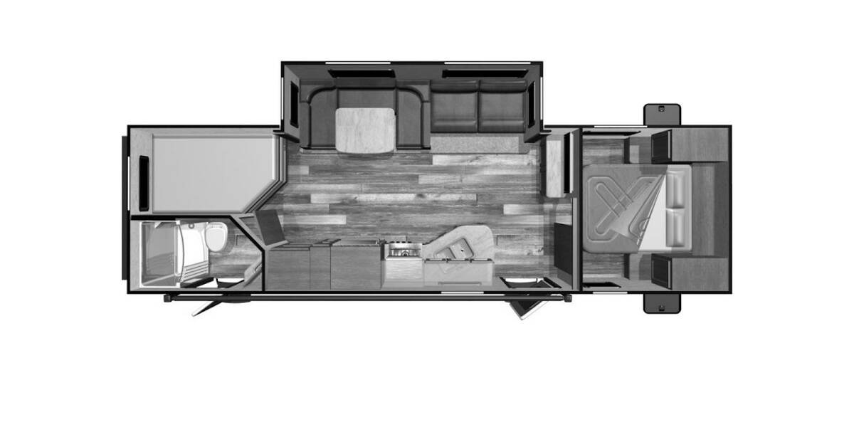 2019 Starcraft Autumn Ridge Outfitter 27BHS Travel Trailer at Stony RV Sales, Service and Consignment STOCK# 1062 Floor plan Layout Photo
