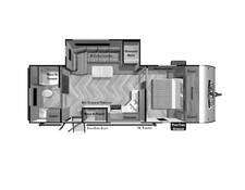 2021 Salem Northwest 22RBS Travel Trailer at Stony RV Sales, Service AND cONSIGNMENT. STOCK# 235 Floor plan Image