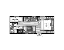 2017 Salem Cruise Lite 201BHXL Travel Trailer at Stony RV Sales, Service and Consignment STOCK# 1093 Floor plan Image