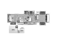 2022 Sabre 37FLL Fifth Wheel at Stony RV Sales, Service and Consignment STOCK# C151 Floor plan Image