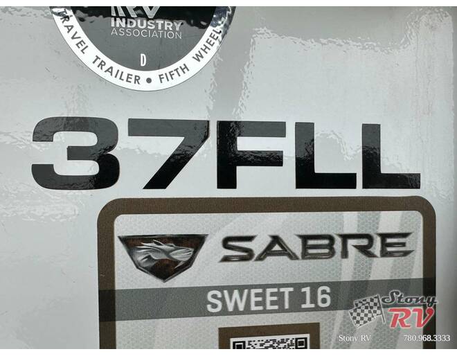 2022 Sabre 37FLL Fifth Wheel at Stony RV Sales and Service STOCK# C151 Photo 7