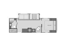 2019 Keystone Bullet 261RBS Travel Trailer at Stony RV Sales, Service and Consignment STOCK# 1121 Floor plan Image